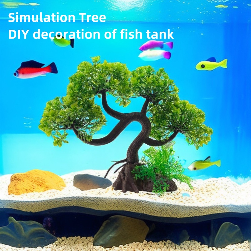 Aquarium Fish Big Size - Simulation Water Glass Fish Tank Landscaping