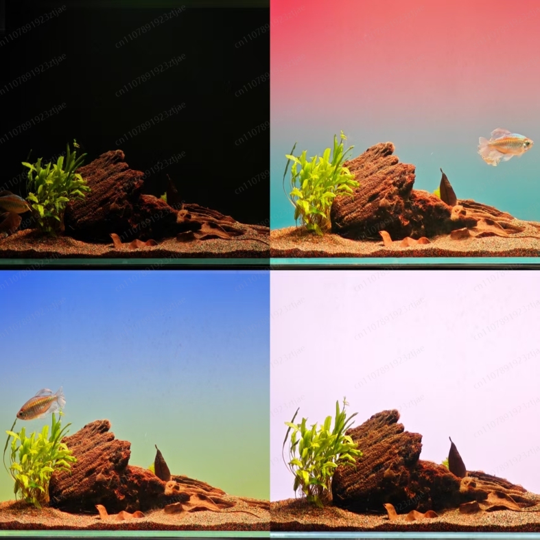 Aquarium Fish Black - Black Acrylic Aquarium Background Light Panel,