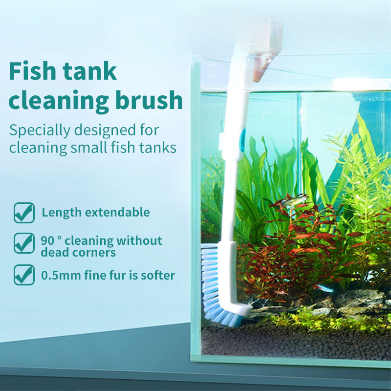 Aquarium Fish Maintenance - Scalable Aquarium Algae Cleaning Brush Nylon