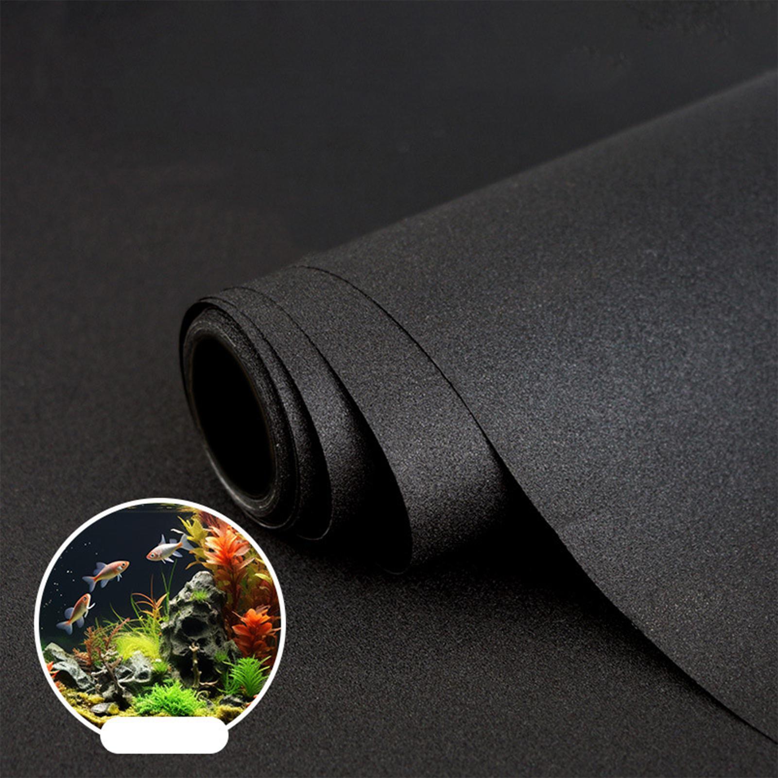 Aquarium Fish Wallpaper - 30/40cm Fish Tank Background Sticker Black