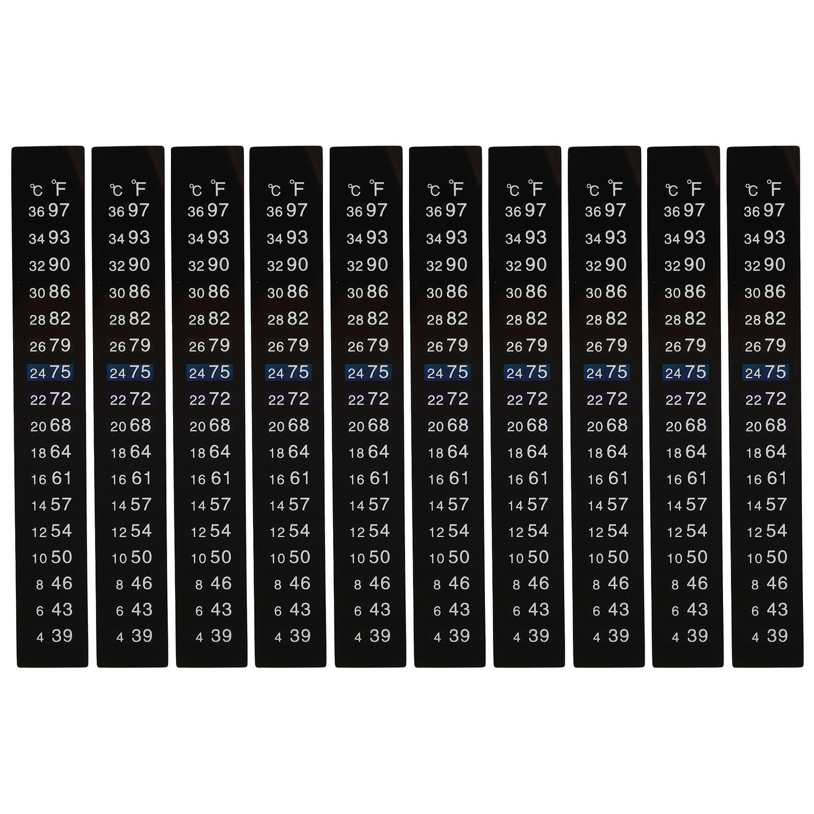 Aquarium Thermometer - 10Pcs Adhesive Fermentation Thermometer Strips Accurate