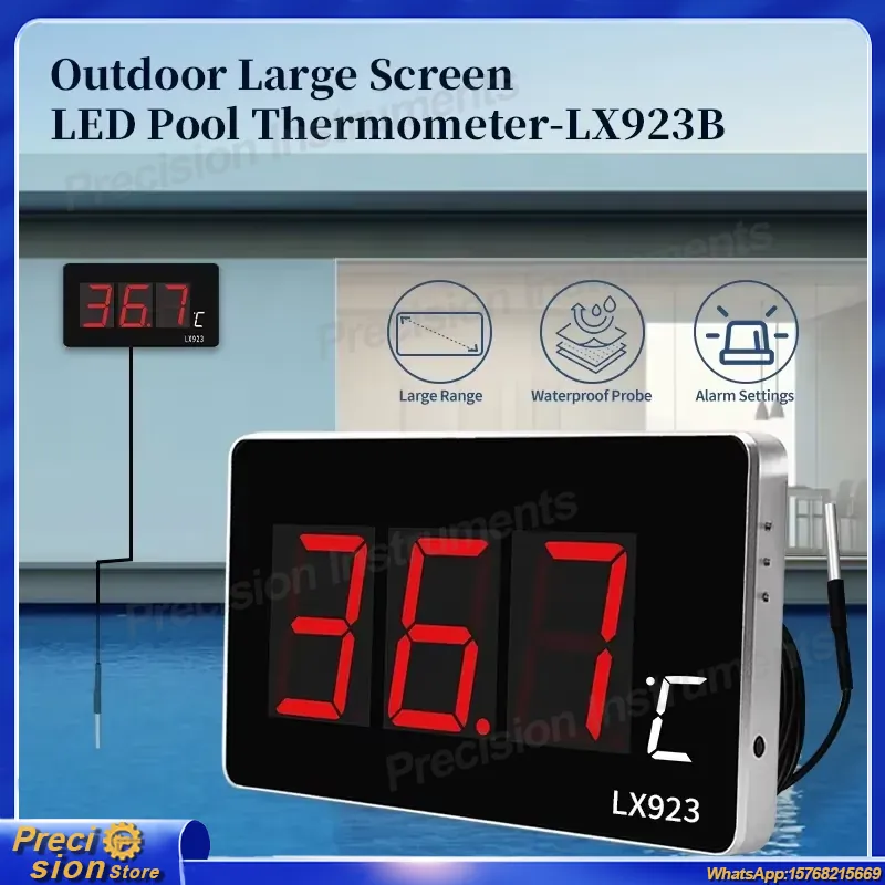 Aquarium Thermometer - Digital Pool Thermometer Fish Tank Temperature