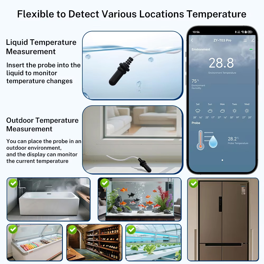 External Waterproof Probe Temp - đánh giá và giá Aquarium Thermometer