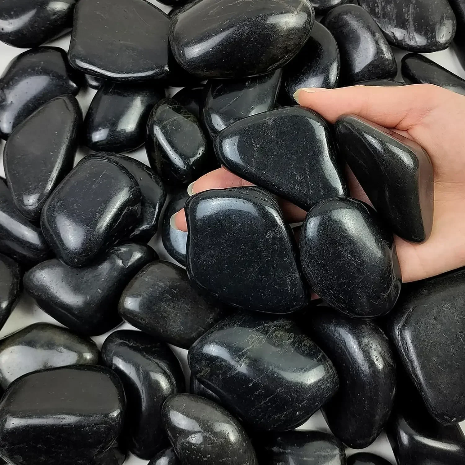 40 lbs Black River Rocks for L - đánh giá và giá Aquarium Fish Black