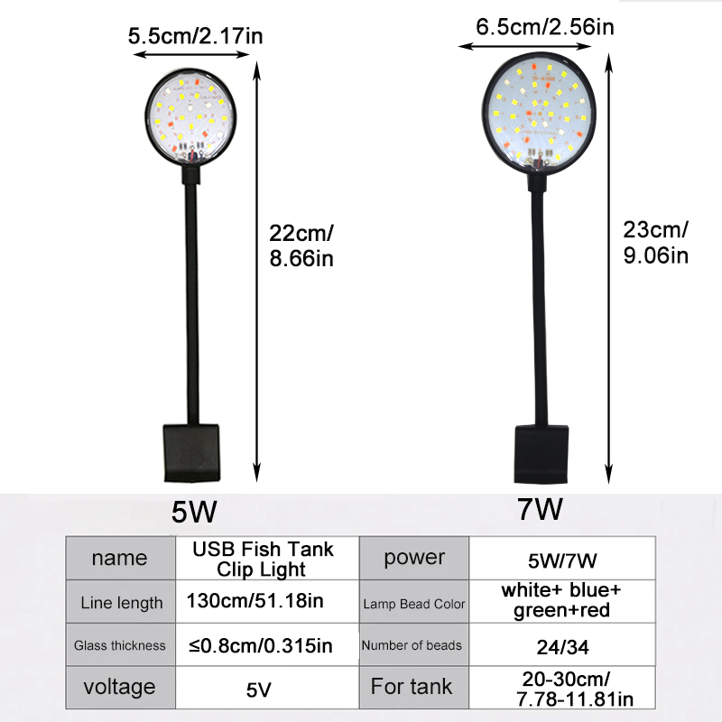 USB Aquarium LED Lamp Fish Tan - đánh giá và giá Aquarium Fish Photography