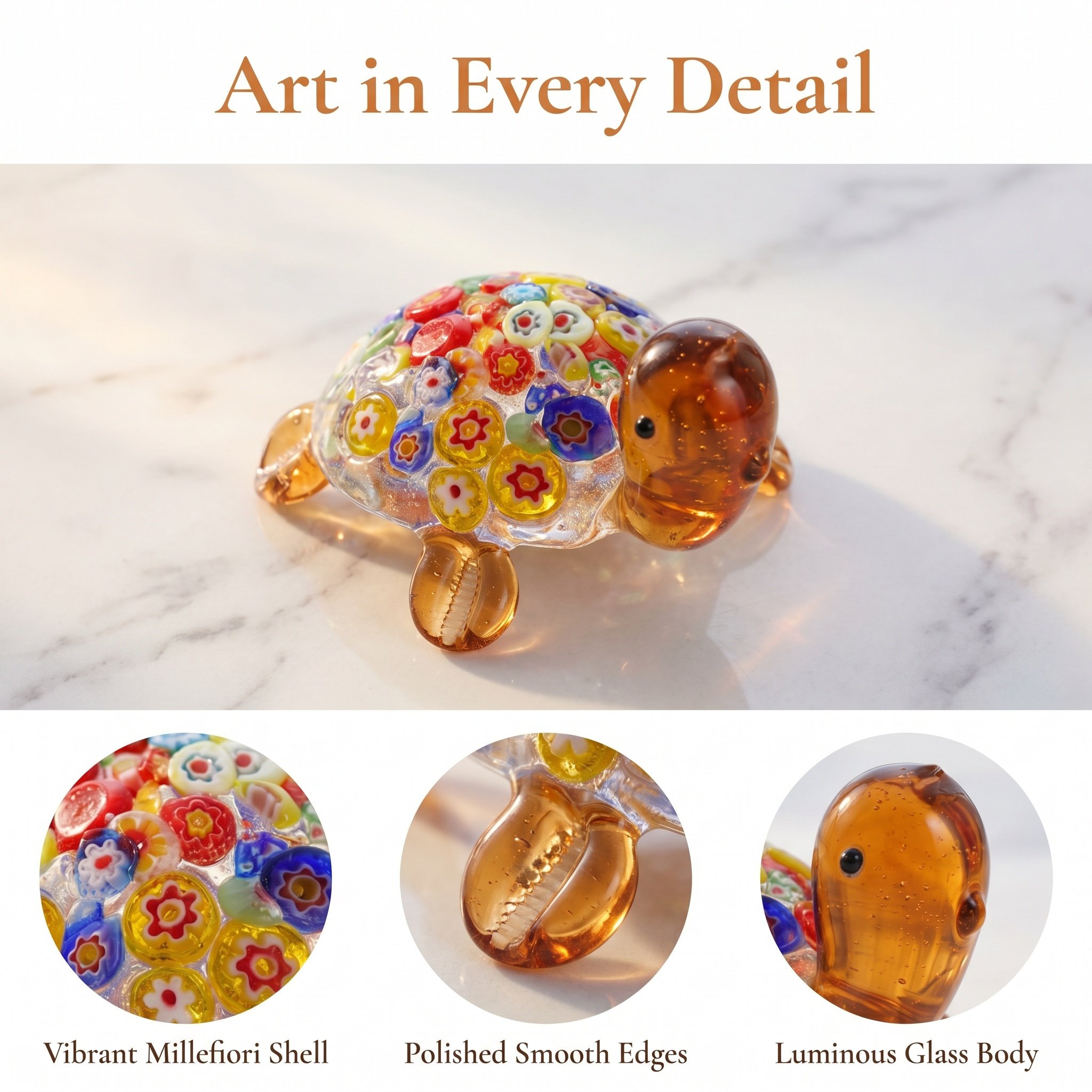 1Pc Cute Glass Turtle Miniatur - đánh giá và giá Aquarium Fish Japan