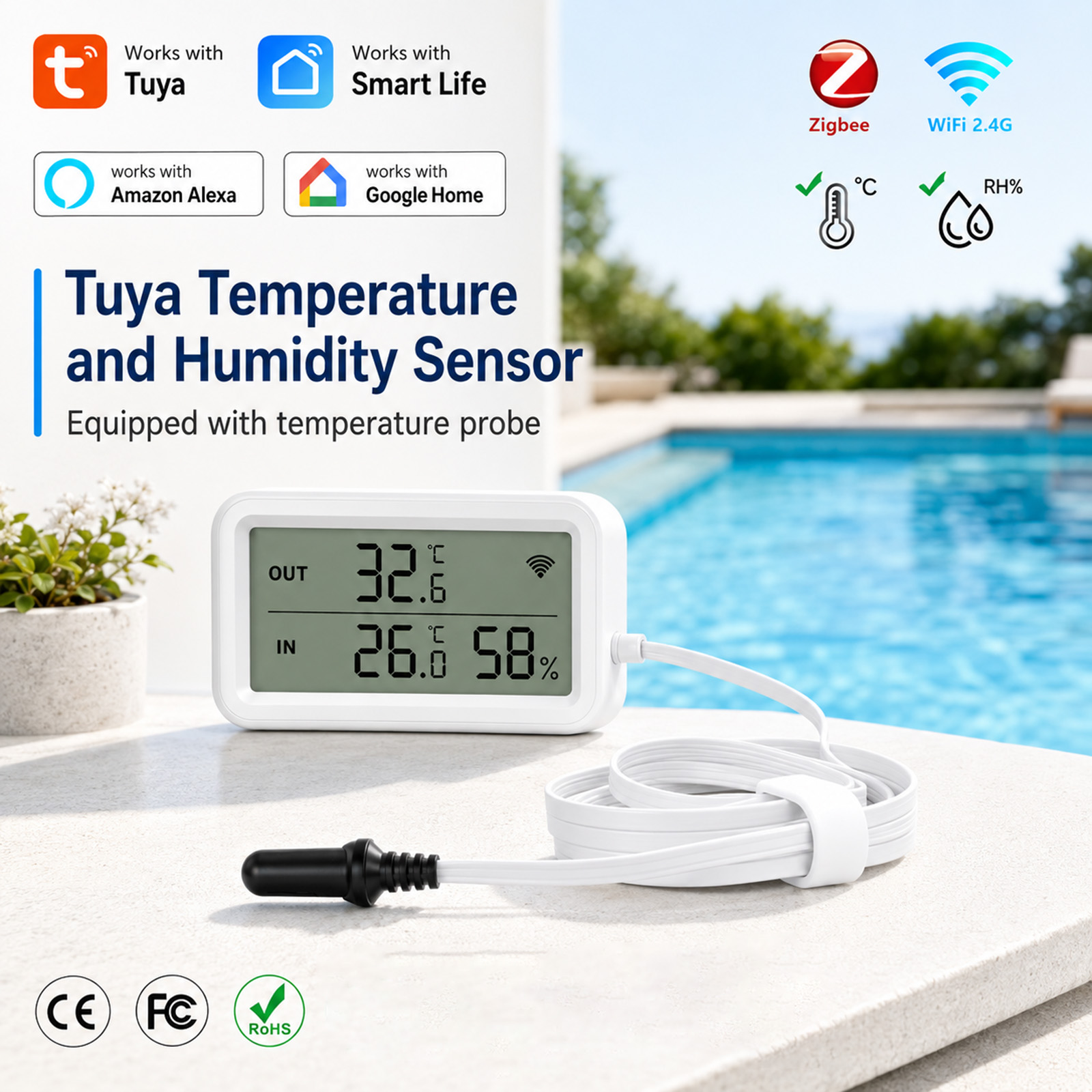 External Probe Temperature Hum - đánh giá và giá Aquarium Thermometer