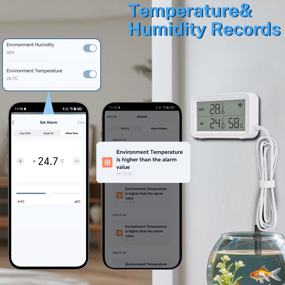 External Probe Temperature Hum - đánh giá và giá Aquarium Thermometer