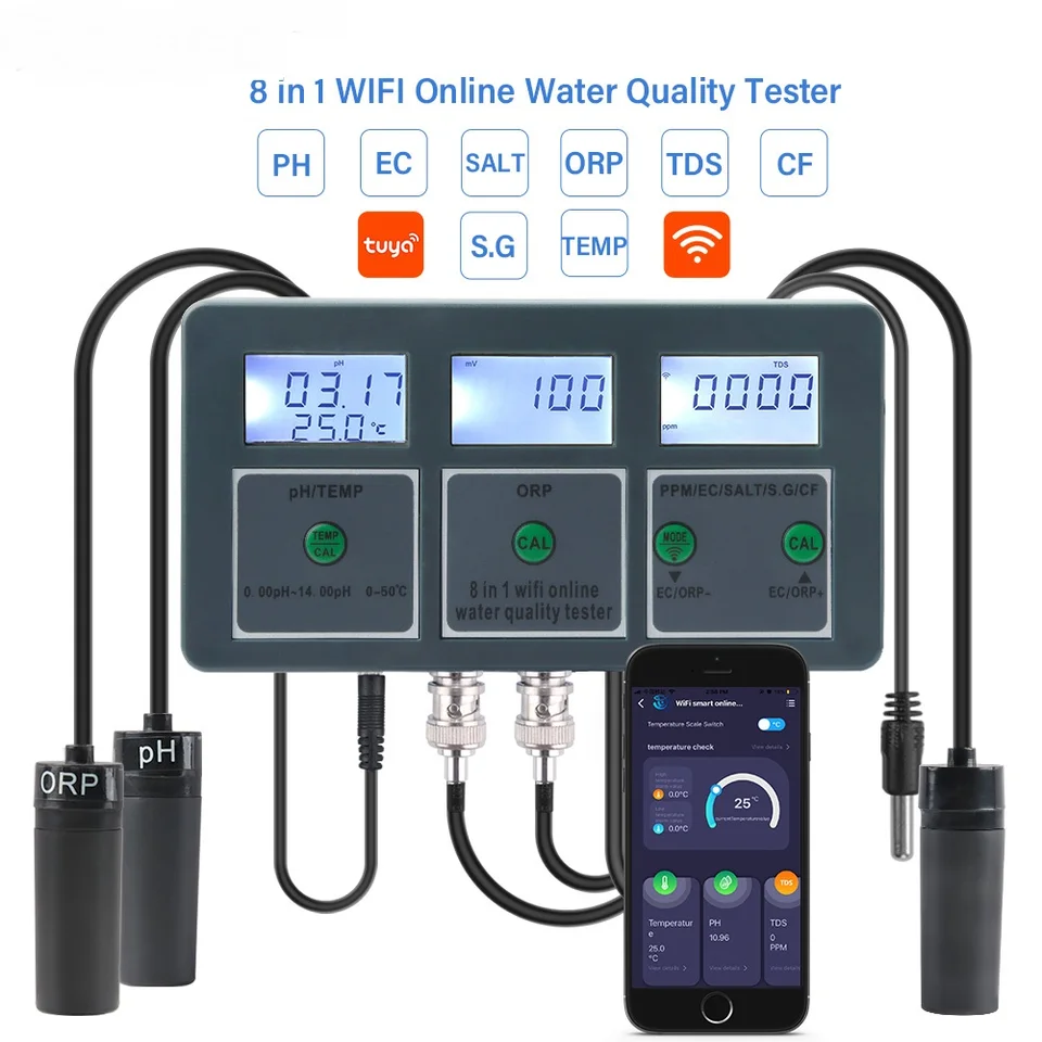 WiFi Digital PH ORP TDS EC Sal - đánh giá và giá Aquarium Fish In Online