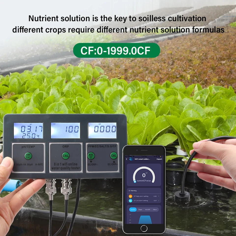WiFi Digital PH ORP TDS EC Sal - đánh giá và giá Aquarium Fish In Online
