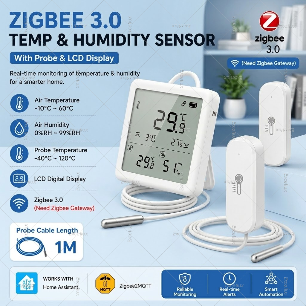 Zigbee 3.0 Temperature Humidit - đánh giá và giá Aquarium Thermometer