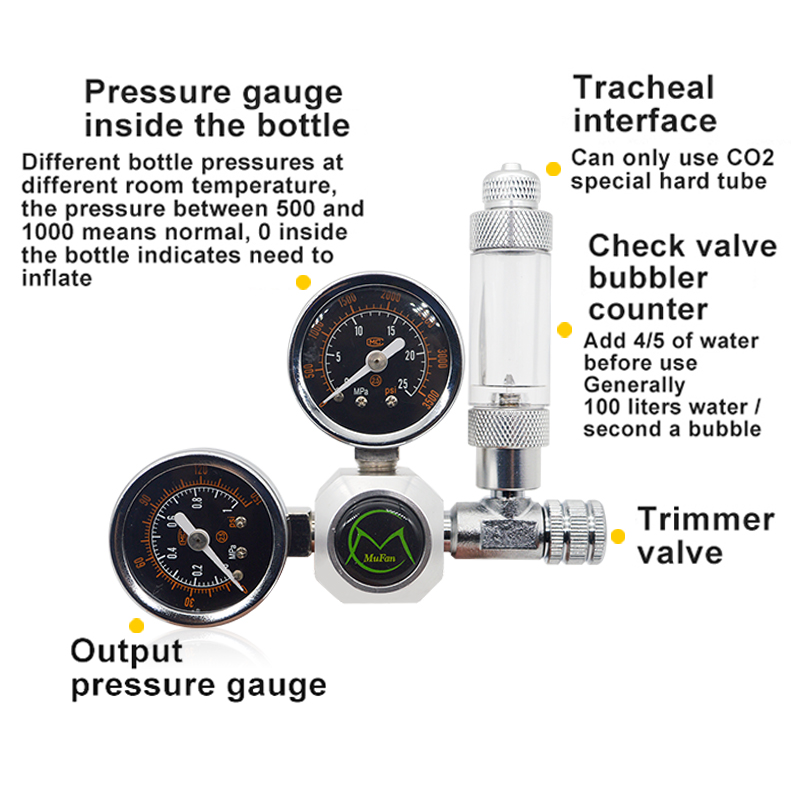 Aquarium CO2 Regulator Magneti - đánh giá và giá Aquarium Fish Photography