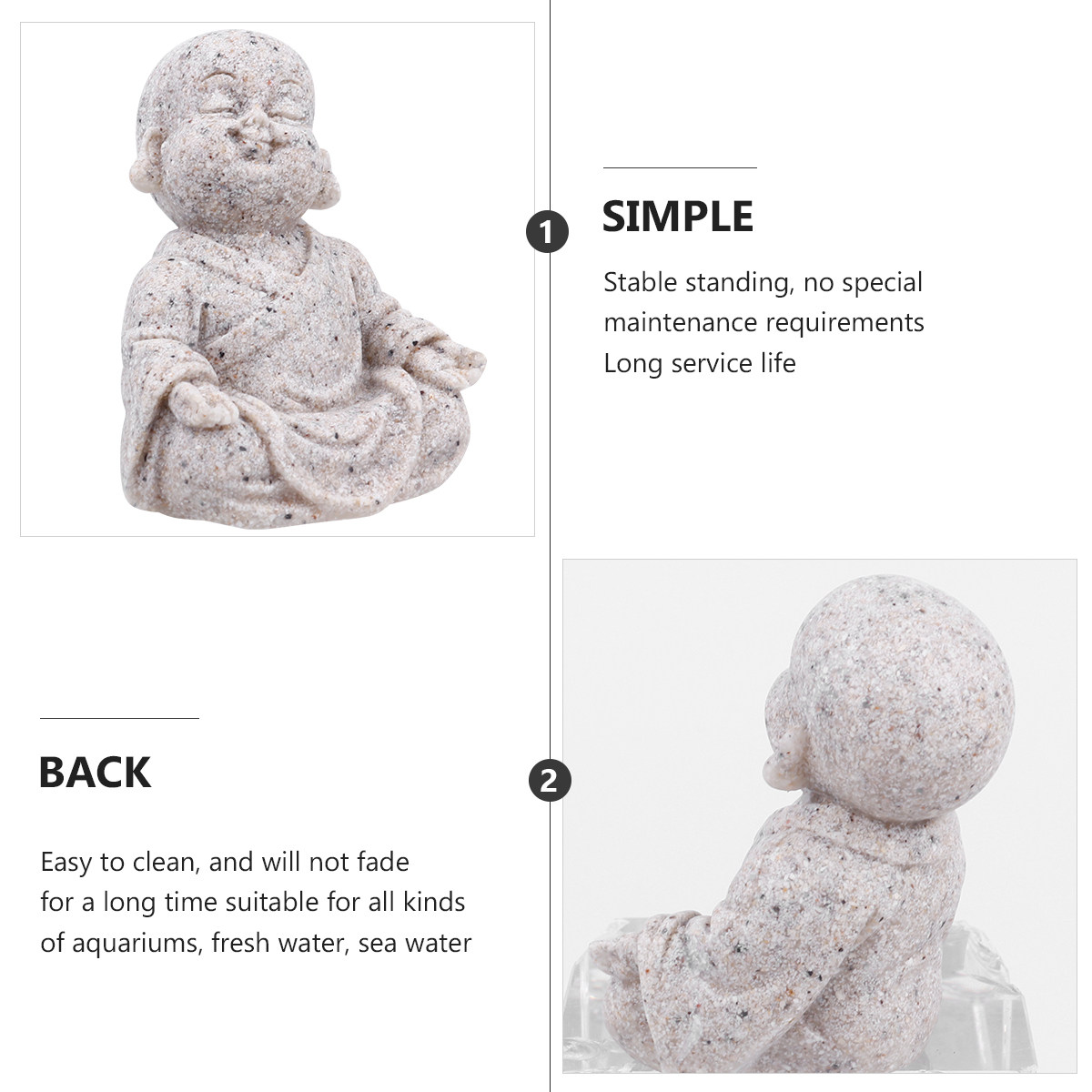1Pcs Resin Sandstone Maitreya  - đánh giá và giá Aquarium Fish Usa