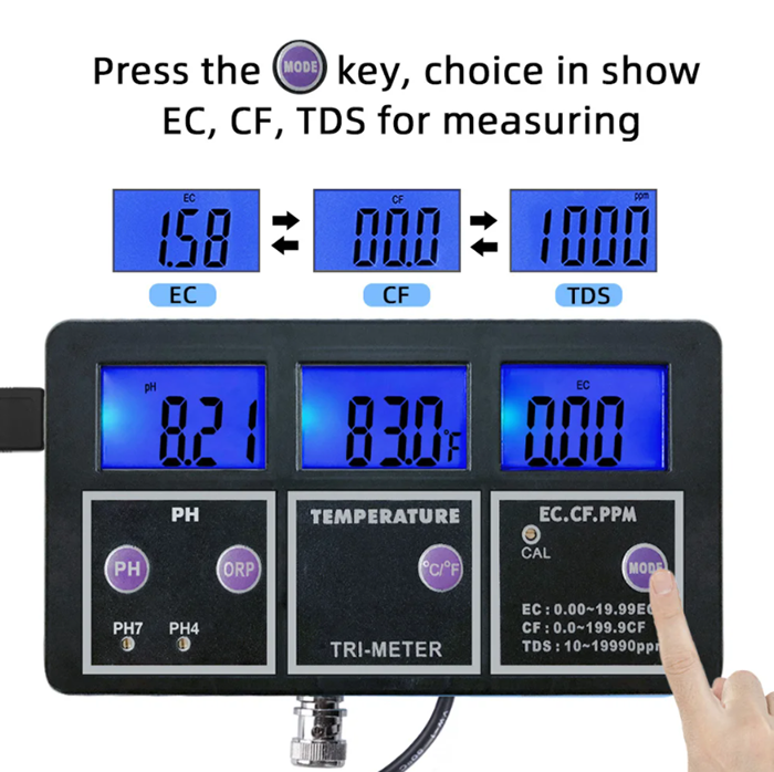 New 5 in 1 PH/ORP/TDS/EC/TEMP  - đánh giá và giá Aquarium Fish In Online