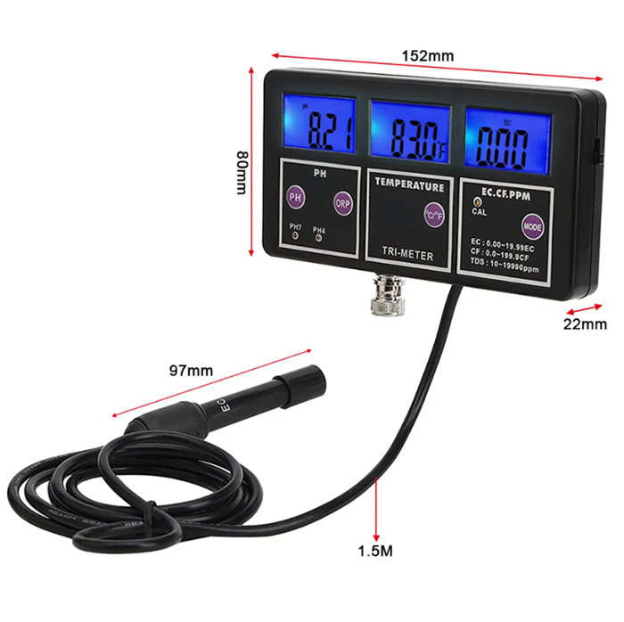 New 5 in 1 PH/ORP/TDS/EC/TEMP  - đánh giá và giá Aquarium Fish In Online