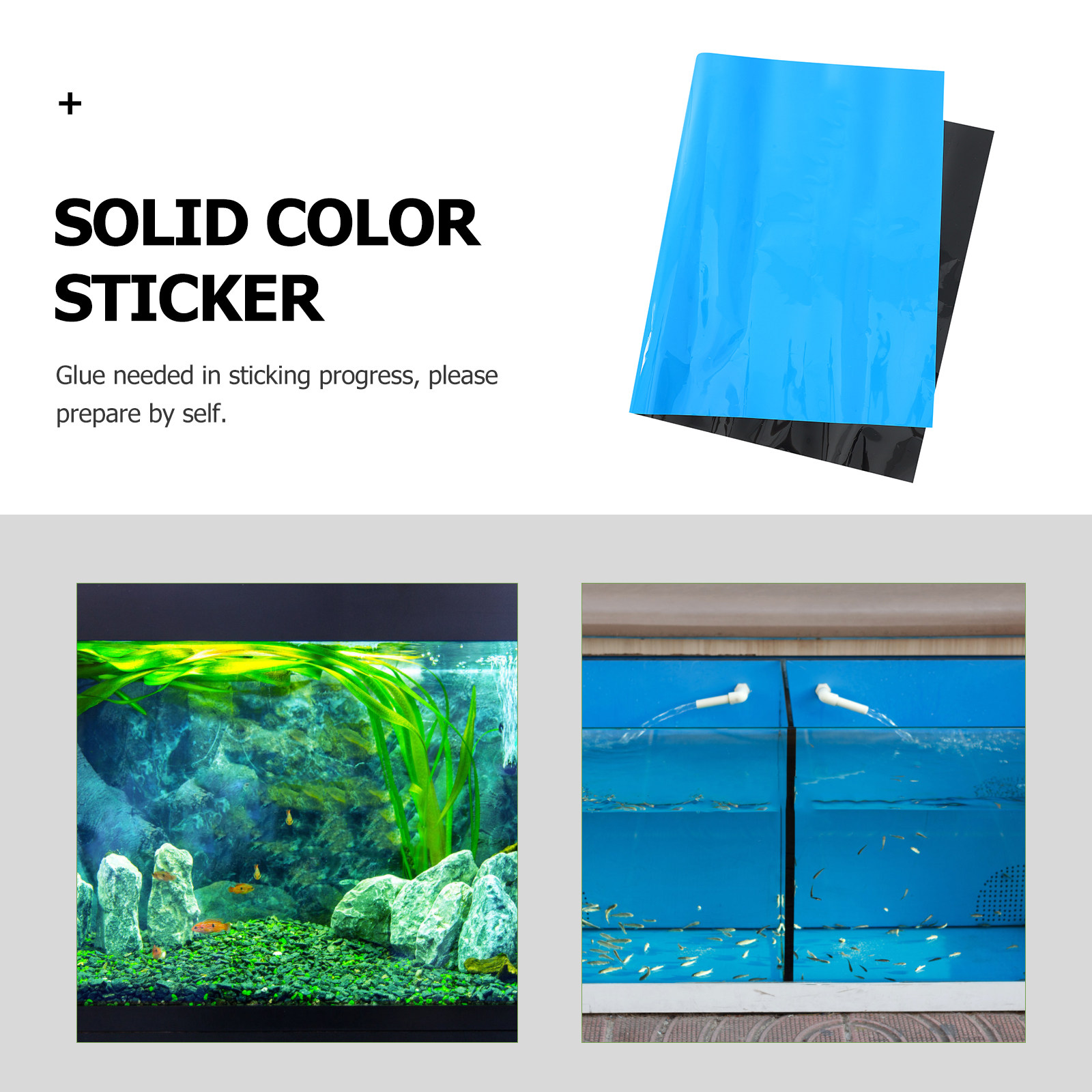 Solid Color Dual-Side Fish Tan - đánh giá và giá Aquarium Fish Wallpaper