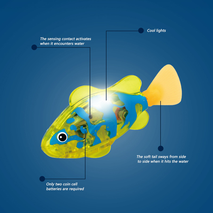 Baby bath light-up sensor elec - đánh giá và giá Aquarium Fish Electric